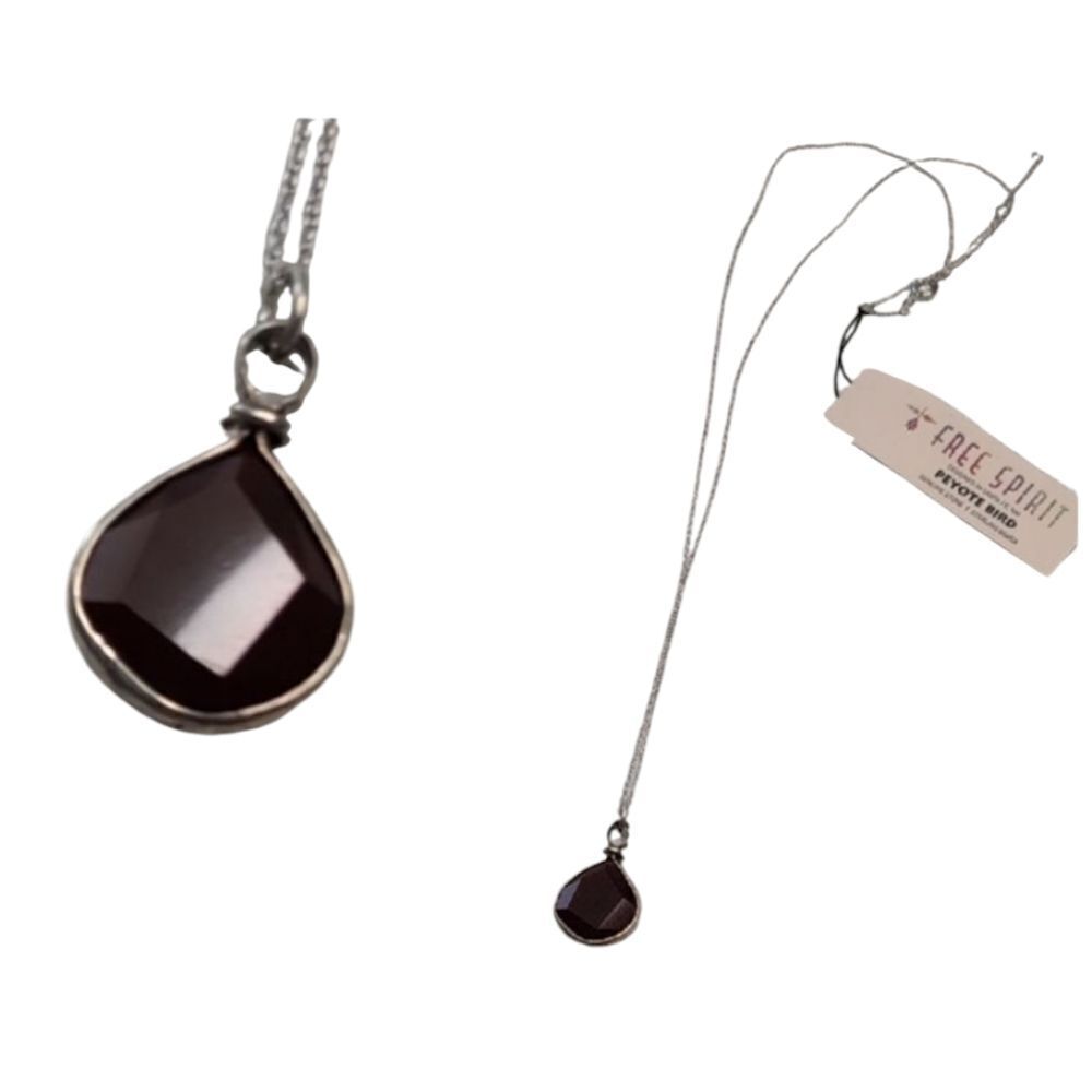 NWT Peyote Bird Smokey Quartz Bezel Sterling Necklace pendant